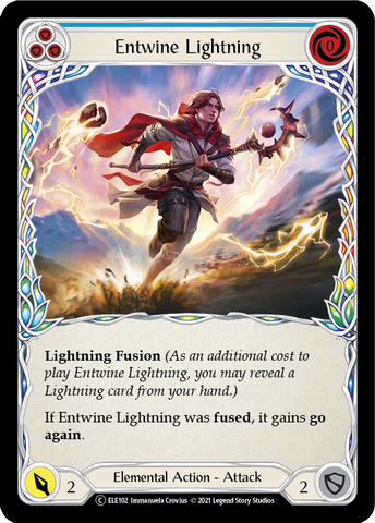 Entwine Lightning (Blue) [U-ELE102] Unlimited Rainbow Foil