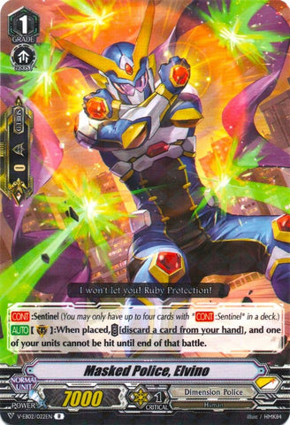 Masked Police, Elvino (V-EB02/022EN) [Champions of the Asia Circuit]