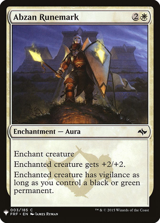 Abzan Runemark [Mystery Booster] (MB1 8)