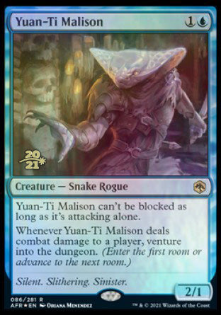 Yuan-Ti Malison [Dungeons & Dragons: Adventures in the Forgotten Realms Prerelease Promos] (PAFR 86)