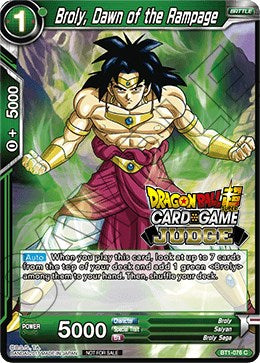 Broly, Dawn of the Rampage [BT1-076]