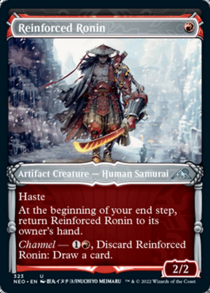 Reinforced Ronin (Showcase Samurai) [Kamigawa: Neon Dynasty] (NEO 323)