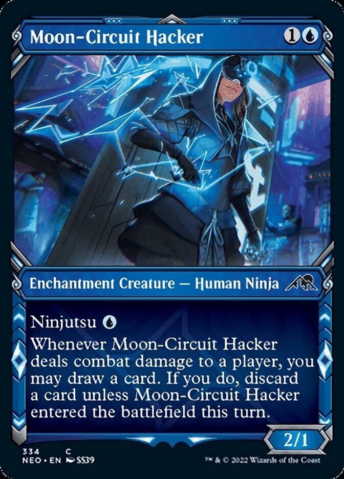 Moon-Circuit Hacker (Showcase Ninja) [Kamigawa: Neon Dynasty] (NEO 334)
