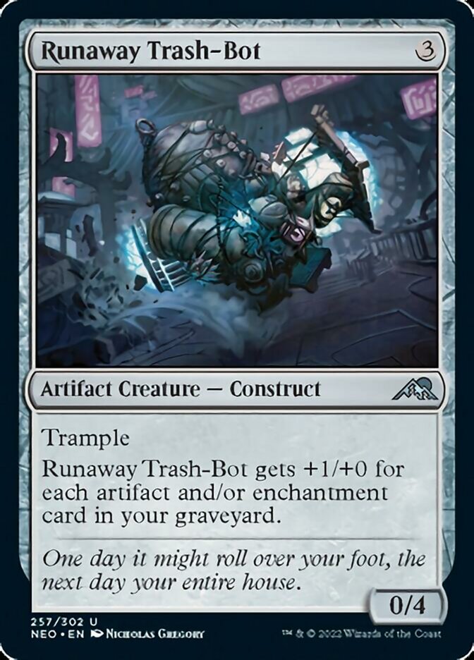 Runaway Trash-Bot [Kamigawa: Neon Dynasty] (NEO 257)