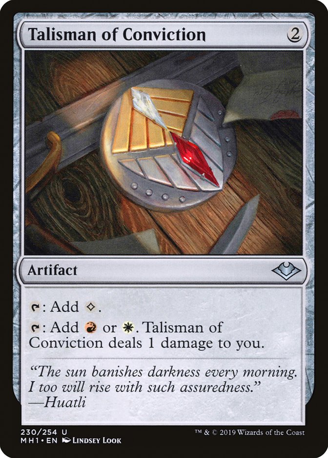 Talisman of Conviction [Modern Horizons] (MH1 230)