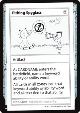 Pithing Spyglass (2021 Edition) [Mystery Booster Playtest Cards] (CMB1 108)