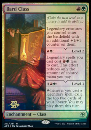 Bard Class [Dungeons & Dragons: Adventures in the Forgotten Realms Prerelease Promos] (PAFR 217)
