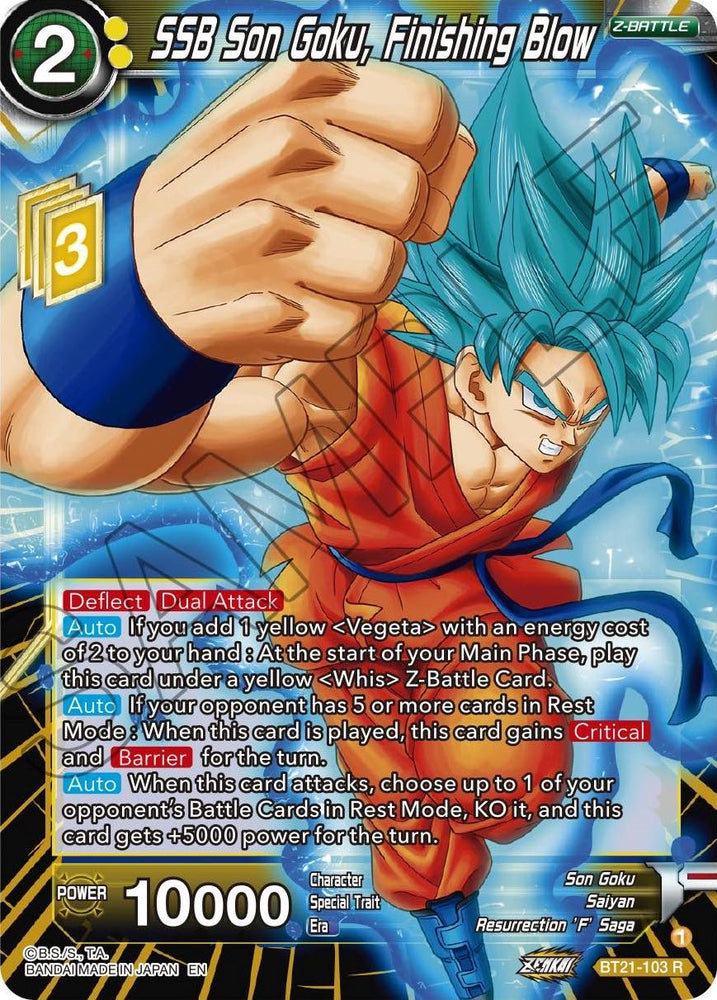SSB Son Goku, Finishing Blow (BT21-103) [ZENKAI Series: Set 04]