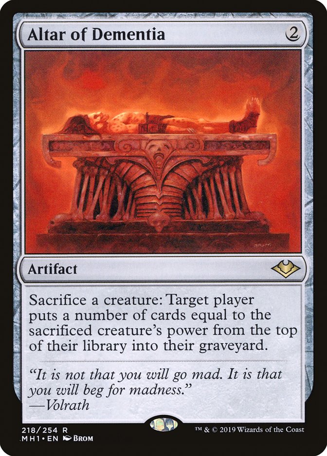 Altar of Dementia [Modern Horizons] (MH1 218)