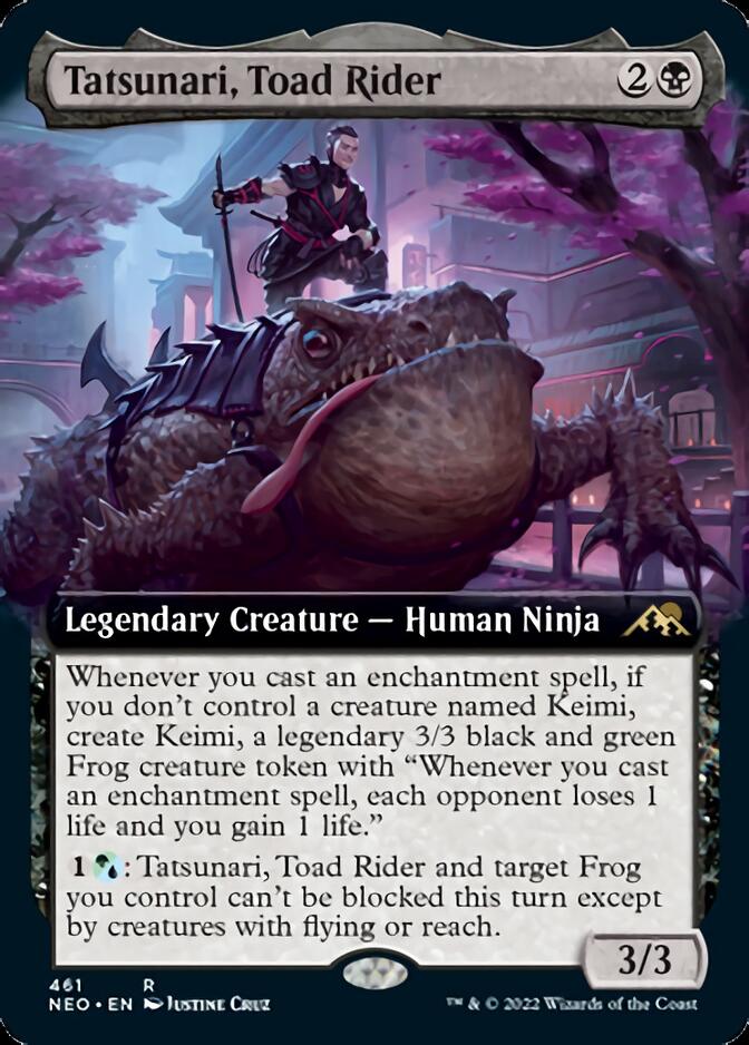 Tatsunari, Toad Rider (Extended) [Kamigawa: Neon Dynasty] (NEO 461)