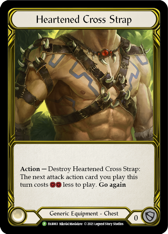 Heartened Cross Strap [FAB063] (Promo)  Cold Foil