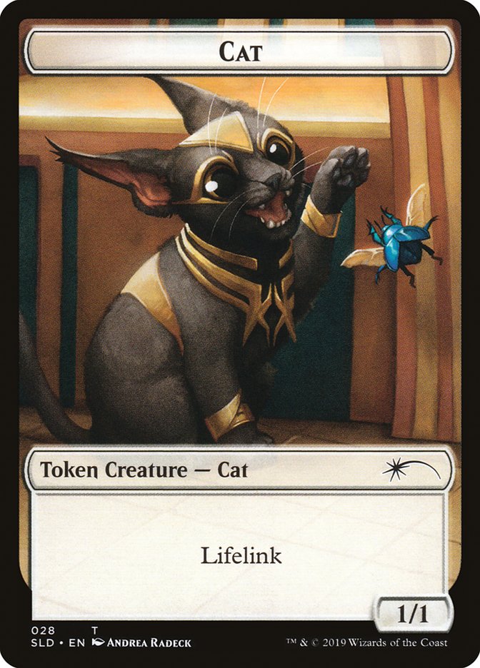 Cat (27) // Cat (28) Double-sided Token [Secret Lair Drop Series] (SLD 27)