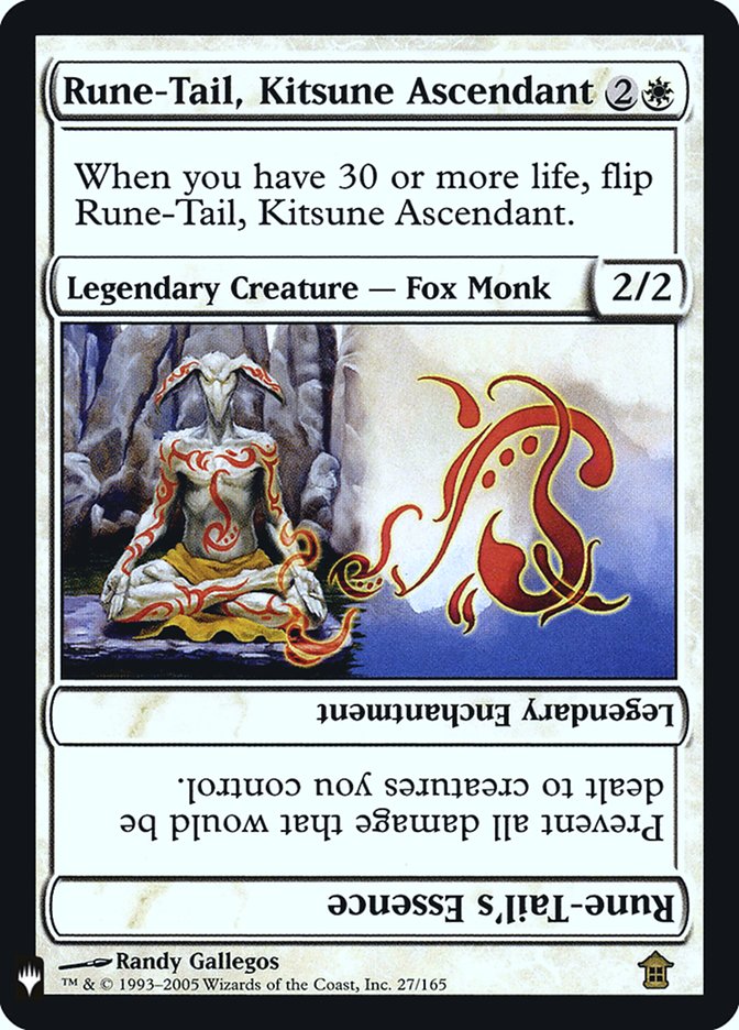 Rune-Tail, Kitsune Ascendant // Rune-Tail's Essence [Mystery Booster] (FMB1 13)