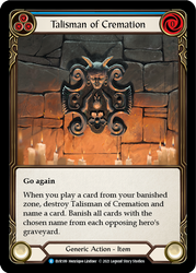 Talisman of Cremation [EVR189] 1st Edition Cold Foil