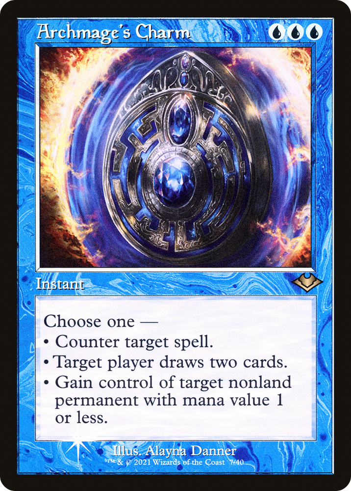 Archmage's Charm (Retro Etched Foil) [Modern Horizons 2] (H1R 7)