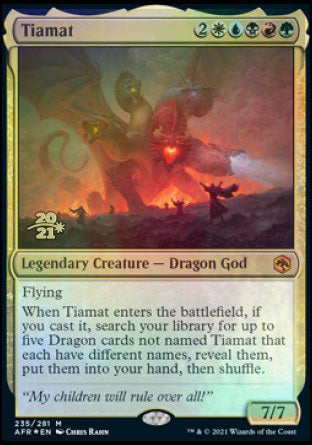 Tiamat [Dungeons & Dragons: Adventures in the Forgotten Realms Prerelease Promos] (PAFR 235)