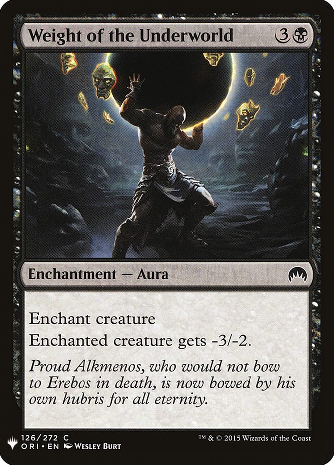 Weight of the Underworld [Mystery Booster] (MB1 823)
