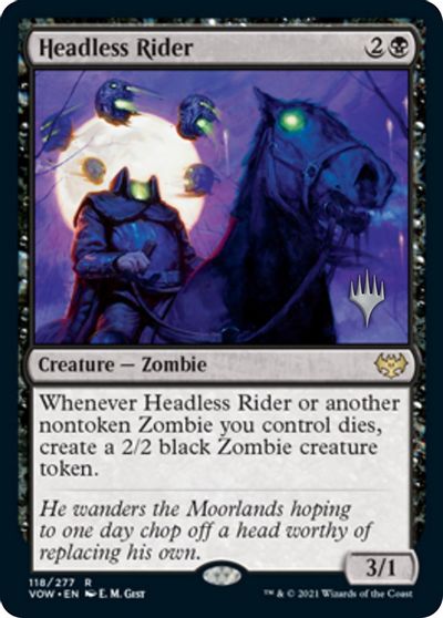 Headless Rider (Promo Pack) [Innistrad: Crimson Vow Promo Pack] (PVOW 118)