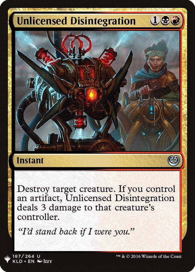 Unlicensed Disintegration [Mystery Booster] (MB1 1503)