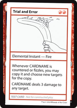Trial and Error (2021 Edition) [Mystery Booster Playtest Cards] (CMB1 68)