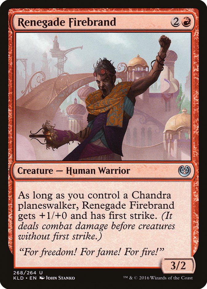 Renegade Firebrand [Kaladesh] (KLD 268)
