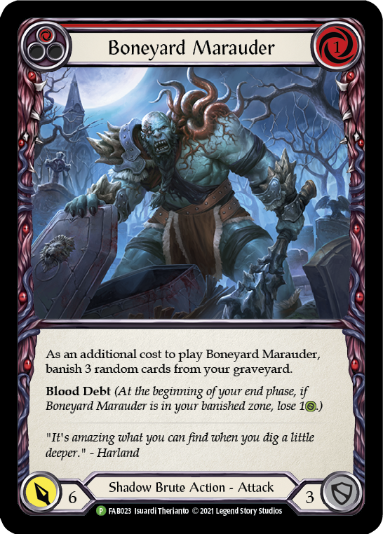 Boneyard Marauder (Red) [FAB023] Rainbow Foil