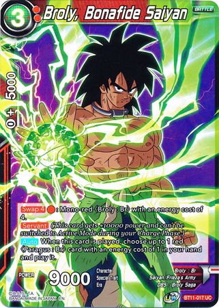 Broly, Bonafide Saiyan [BT11-017]