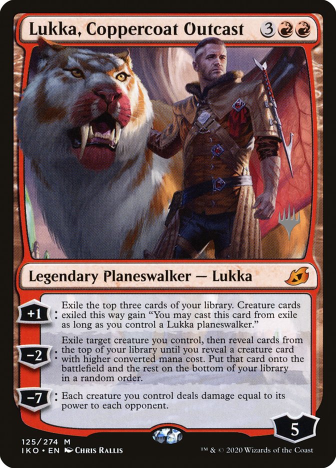 Lukka, Coppercoat Outcast (Promo Pack) [Ikoria: Lair of Behemoths Promos] (PIKO 125P)
