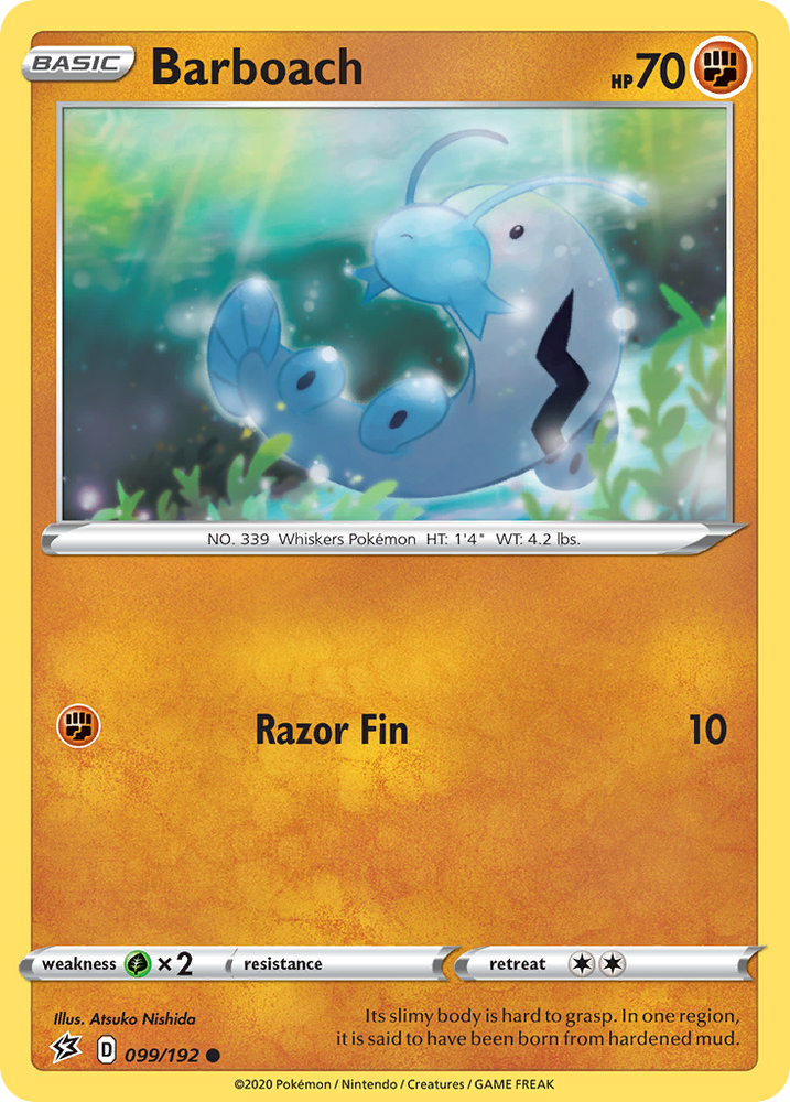 Barboach (99/192) [Sword & Shield: Rebel Clash]