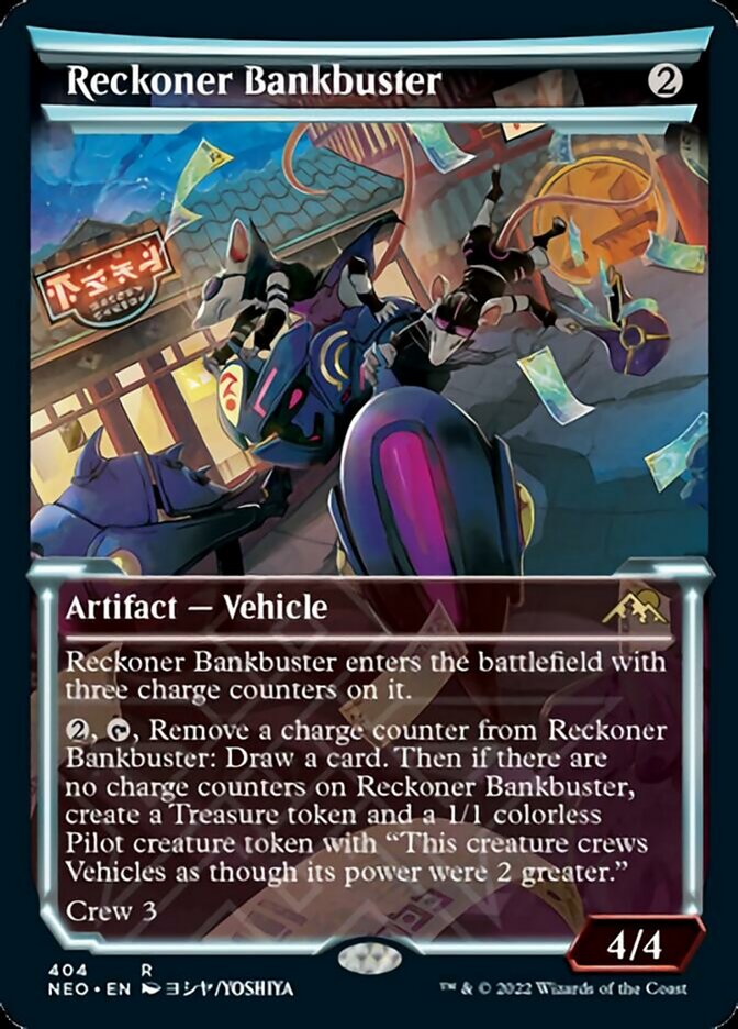 Reckoner Bankbuster (Showcase Soft Glow) [Kamigawa: Neon Dynasty] (NEO 404)