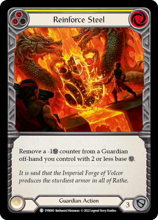 Reinforce Steel [DYN040] (Dynasty)  Rainbow Foil