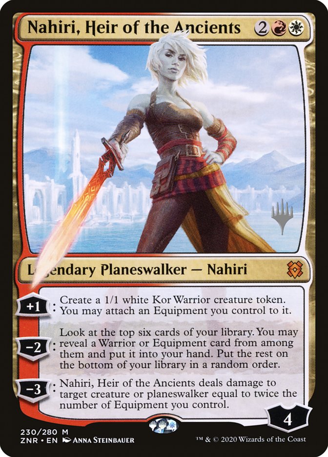Nahiri, Heir of the Ancients (Promo Pack) [Zendikar Rising Promos] (PZNR 230P)