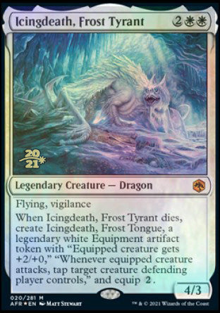 Icingdeath, Frost Tyrant [Dungeons & Dragons: Adventures in the Forgotten Realms Prerelease Promos] (PAFR 20)