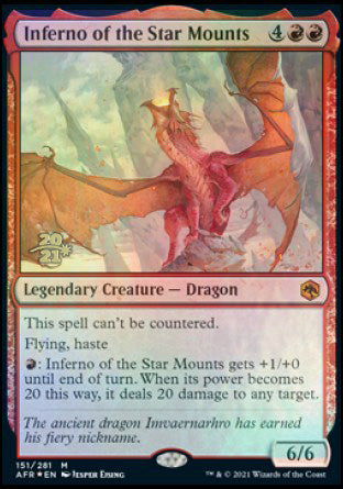 Inferno of the Star Mounts [Dungeons & Dragons: Adventures in the Forgotten Realms Prerelease Promos] (PAFR 151)
