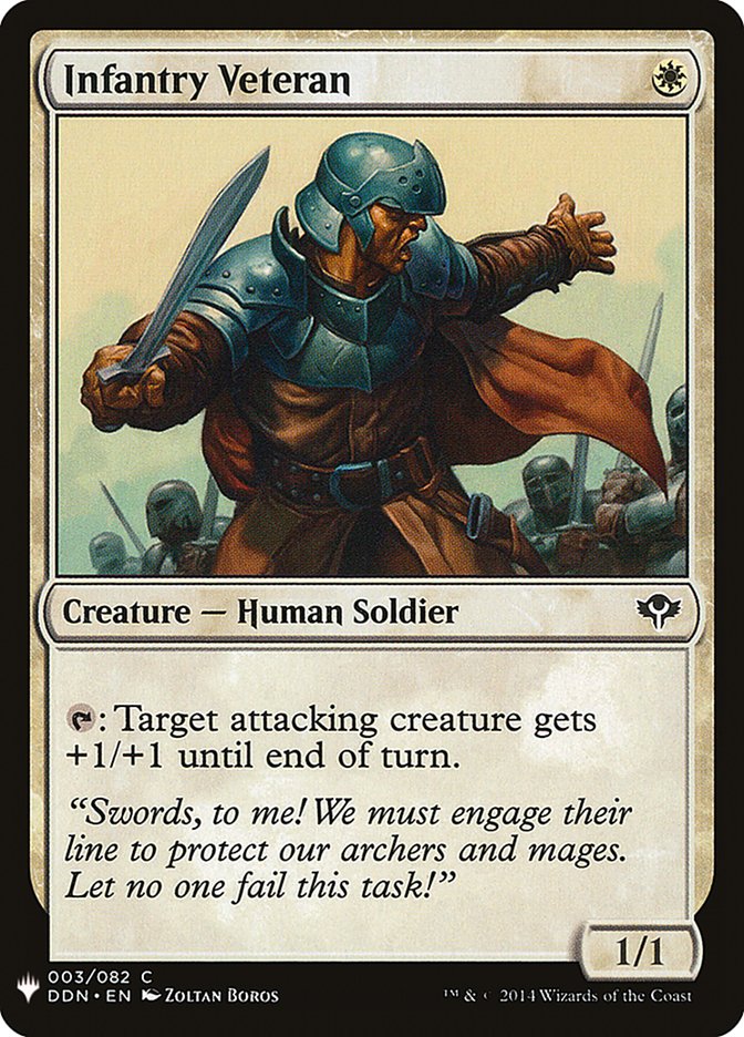 Infantry Veteran [Mystery Booster] (MB1 138)