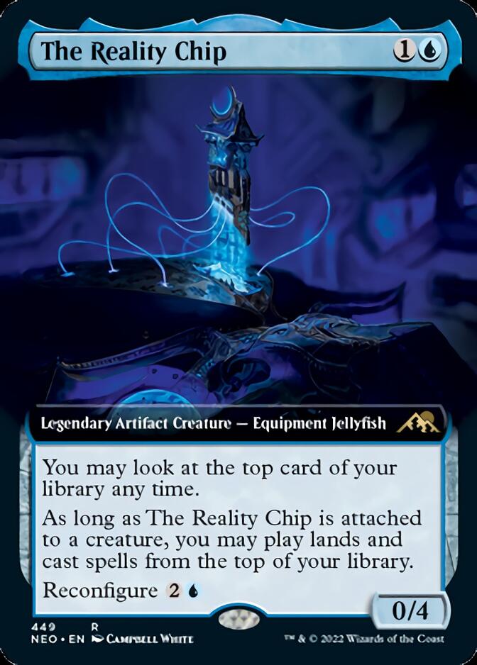 The Reality Chip (Extended) [Kamigawa: Neon Dynasty] (NEO 449)
