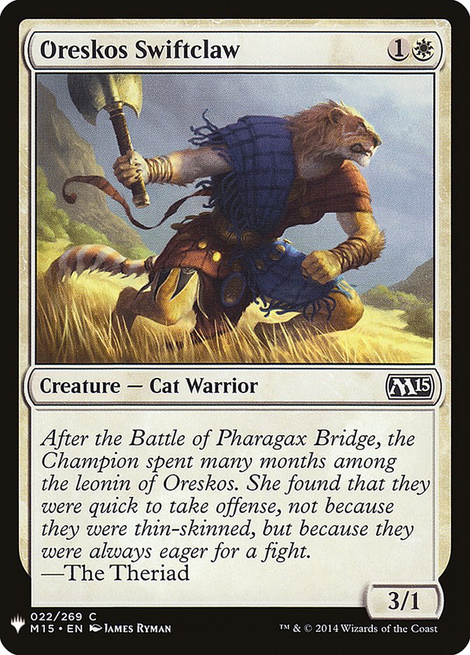 Oreskos Swiftclaw [Mystery Booster] (MB1 189)