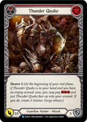 Thunder Quake (Red) [EVR024] 1st Edition Rainbow Foil