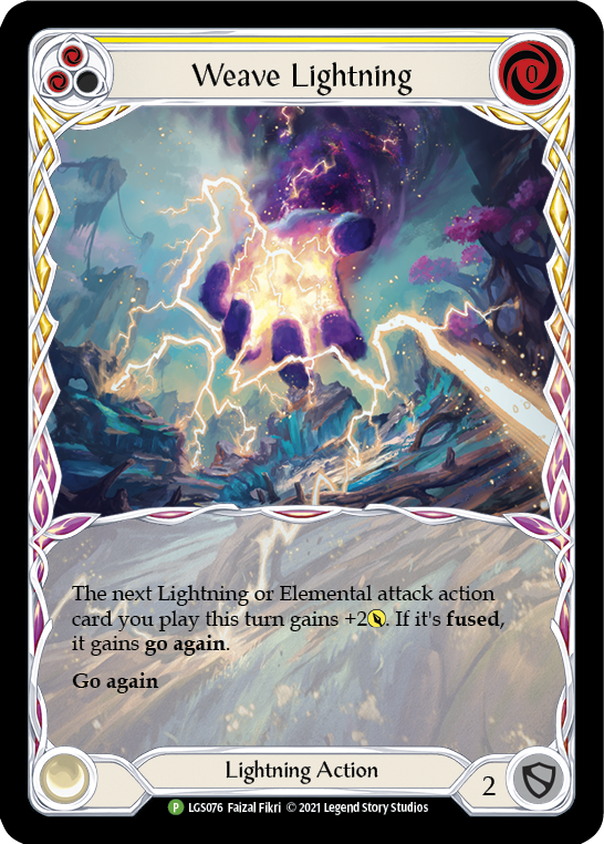 Weave Lightning (Yellow) [LGS076] Rainbow Foil