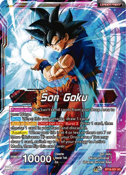 Son Goku // Son Goku, Supreme Warrior [BT16-001]