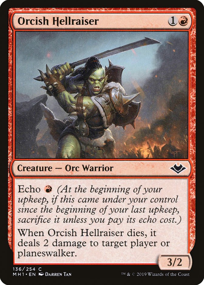 Orcish Hellraiser [Modern Horizons] (MH1 136)