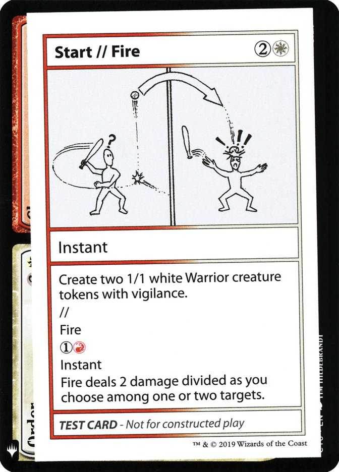 Start // Fire [Mystery Booster Playtest Cards] (CMB1 101)