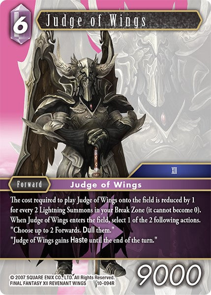 Judge of Wings [Opus X]