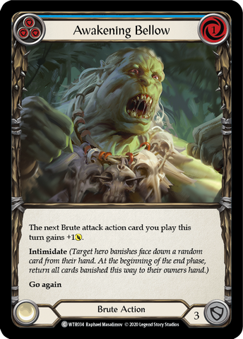 Awakening Bellow (Blue) [WTR034] Unlimited Rainbow Foil