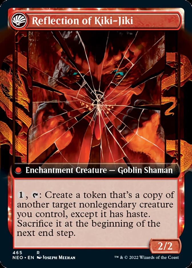 Fable of the Mirror-Breaker // Reflection of Kiki-Jiki (Extended) [Kamigawa: Neon Dynasty] (NEO 465)
