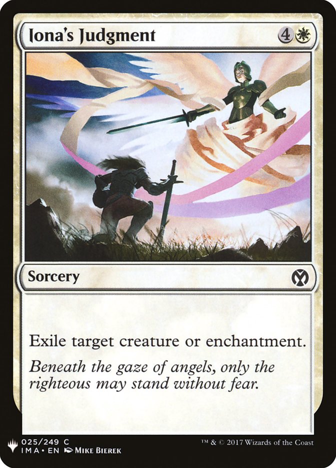 Iona's Judgment [Mystery Booster] (MB1 142)