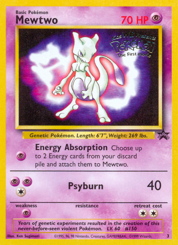Mewtwo (3) [Wizards: Black Star Promos]