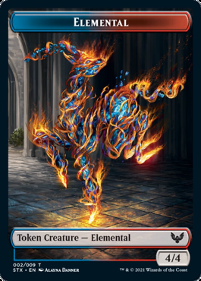 Elemental // Avatar Token [Strixhaven: School of Mages Tokens] (TSTX 2 // 1)