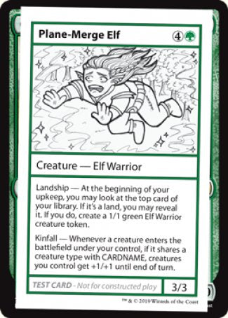 Plane-Merge Elf (2021 Edition) [Mystery Booster Playtest Cards] (CMB1 83)