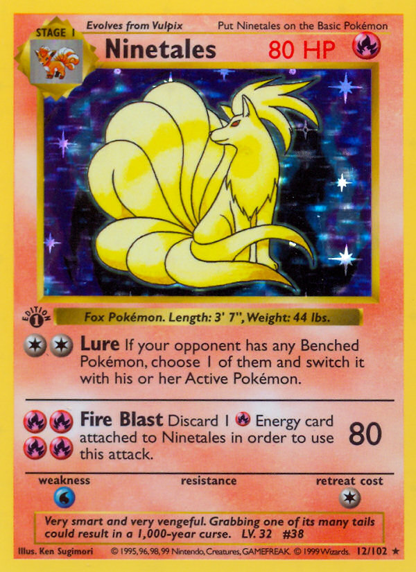 Ninetales (12/102) [Base Set 1st Edition]